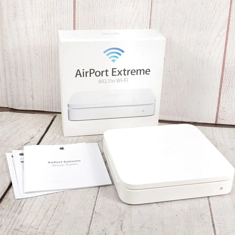 Apple AirPort Extreme Base Station A1408 802.11n Dual Band WiFi Router TESTED